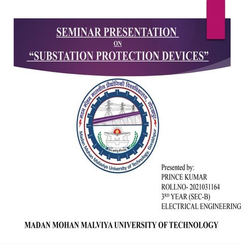 PPT FINAL YEAR PRESENTATION ON SUBSTATION PROTECTION .pptx
