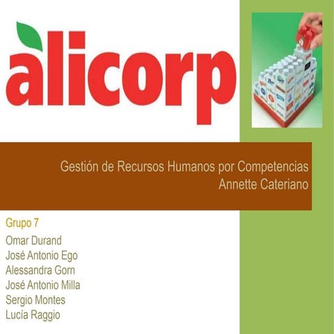 Alicorp - Gestión de RRHH por Competencias ULima