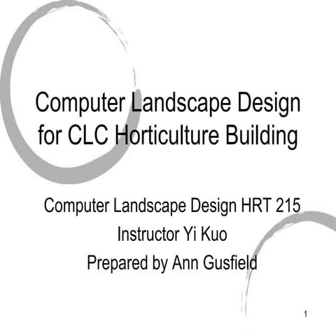 Pp tfinal computer landscape design presentation | PPT