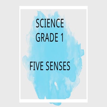 5 senses | PPTX