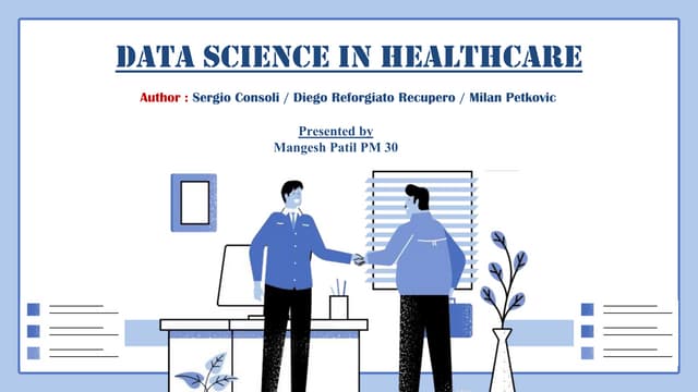 ppt for data science slideshare.pptx | Healthcare Industry | Industries
