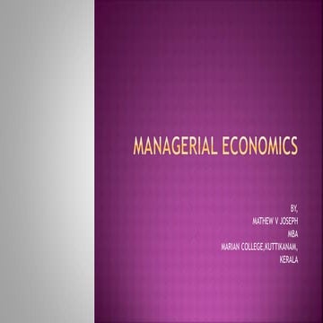 managerial economics application