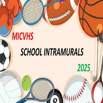 INTRAMS PROGRAM 2025 - 2026 Elementary and High school | PPTX