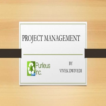 project management by vivek dwivedi