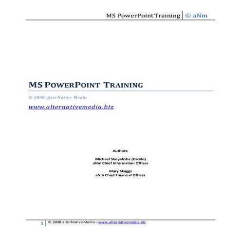Introduction to PowerPoint 2007