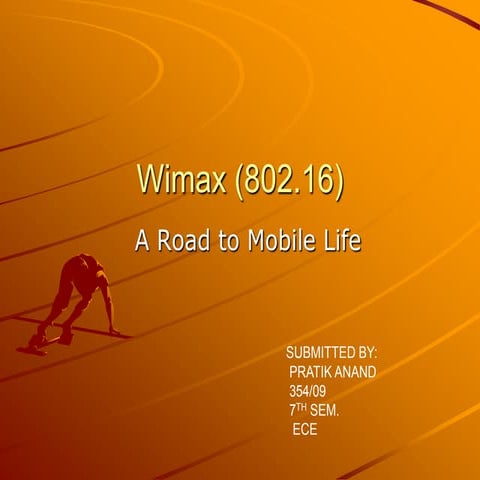 wimax Ppt for seminar