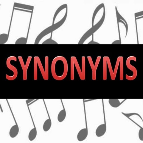 Ppt for the_pair_of_synonyms_flash_cards Pair of Synonyms (Flash Cards)
