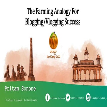 [Marathi] The Farming Analogy For Blogging/Vlogging Success By Pritam