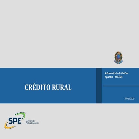 "Crédito Rural no Brasil"