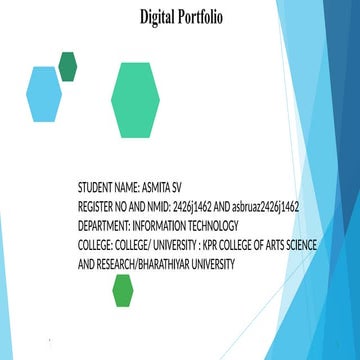 PPT IN THE CONCEPT OF DIGITAL PORTFOLIO CREATION | PPTX