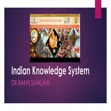 Indian Knowledge System-Modern Education