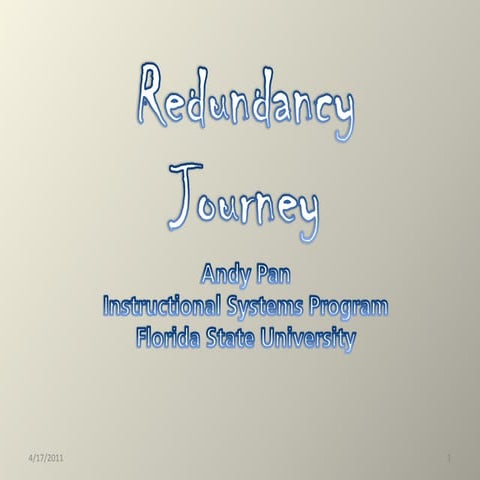 The Redundancy Principle