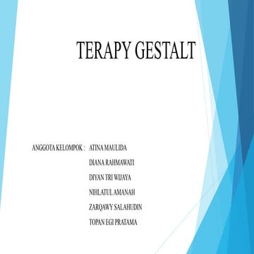 POWER POINT TERAPI GESTALT DARI PEMAHAMAN BUKU COREY