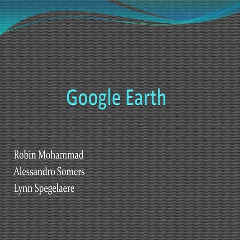 Ppt google Earth