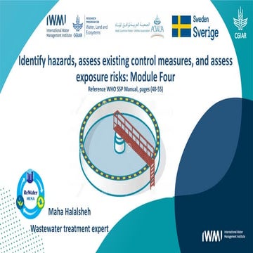Identify hazards, assess existing control measures, and assess  exposure risk...