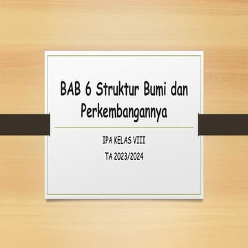 PPT Gunung Berapi Kelas VIII Semester 2 SMP/MTS