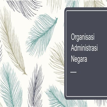 Organisasi Administrasi Negara