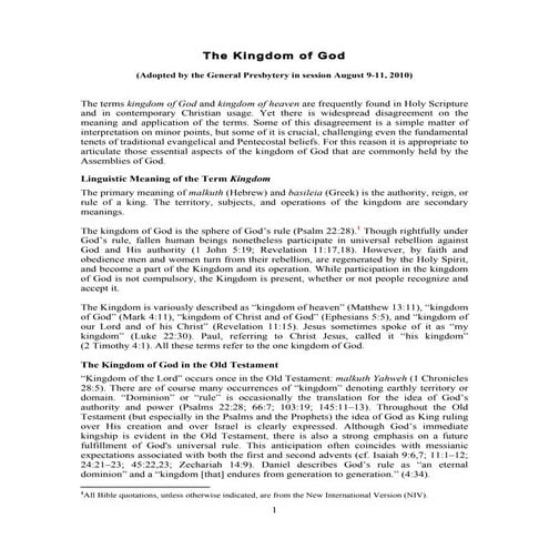 Repent for the kingdom of God is at hand | PDF