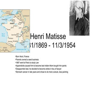 Ppt Henri Matisse