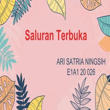 ppt hidrolika_ARI SATRIA NINGSIH_E1A120026.pptx