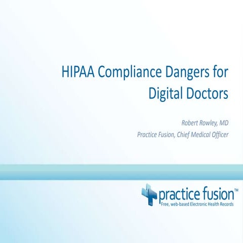 HIPAA Compliance Dangers for Digital Doctors
