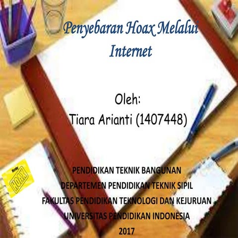 Ppt Penyebaran Berita Hoax Melalui Internet