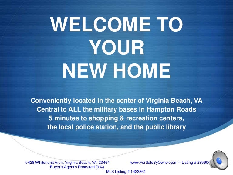 Home for Sale By Owner Virginia Beach, VA