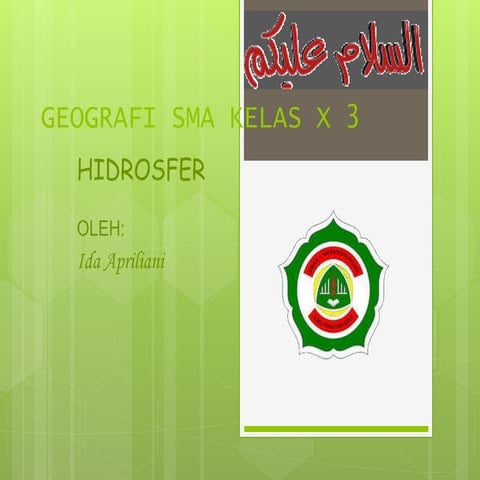 Ppt Hidrosfer  ida 2