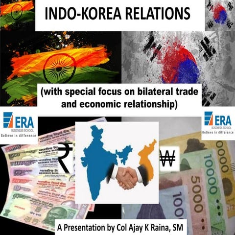 Indo-Korea relations with focus on trade