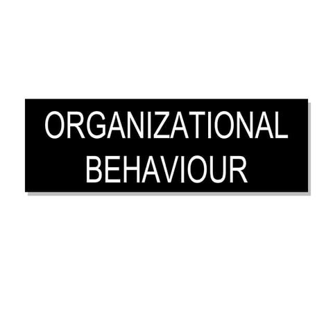 Organization Behaviour-II
