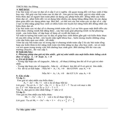 Pp tim min max cua bieu thuc