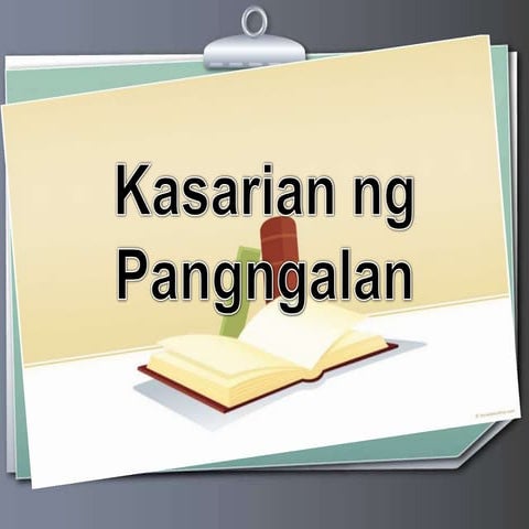 Kasarian ng Pangngalan