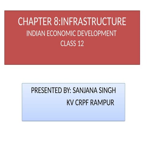 PPT infrastructure POWER POINT PRESENTATION