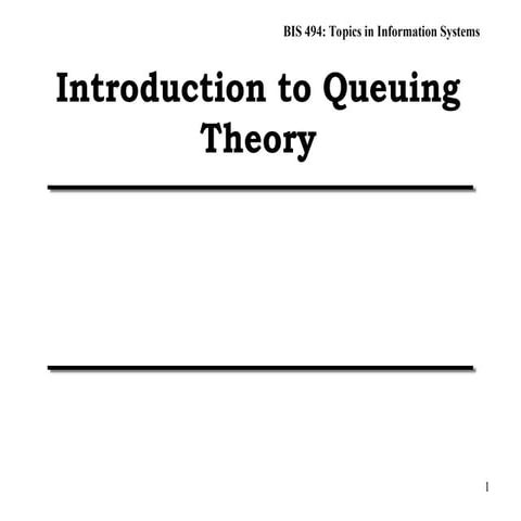 PPT_Introduction to queuing theory i ict.PPT