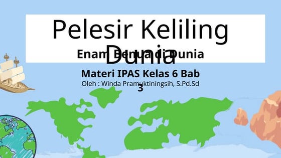 Modul Ajar Ipas Kelas 6 Materi Benua Yang Ada Di Dunia Pdf