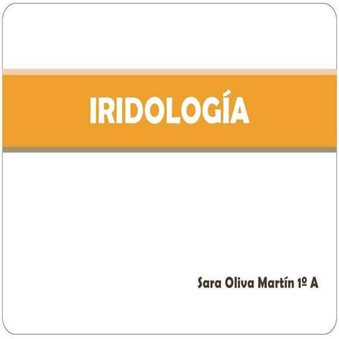 presentación de iridología completa con ocr