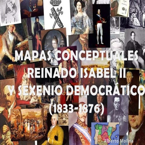 Ppt MAPAS CONCEPTUALES ISABEL II Y SEXENIO DEMOCRÁTICO