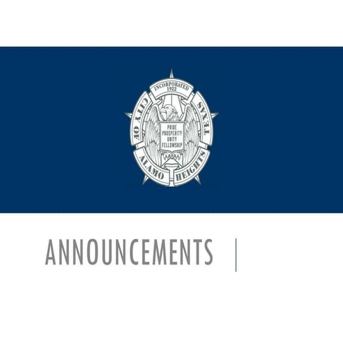 Ppt Item 2 Announcements Ppt