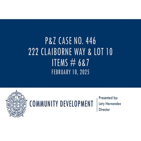 PPT Item #s 6&7 - 820 & 934 Patterson & 423 Argyle | PDF