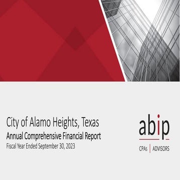 PPT Item # 6 - Annual Compreh. Financial Report (ACFR) Powerpoint | PDF