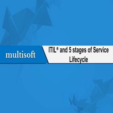 ITIL® and 5 stages of Service Lifecycle