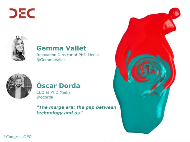 Gemma Vallet y Óscar Dorda en el IV Congreso DEC