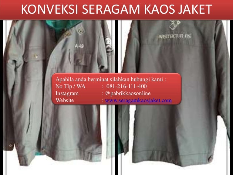 Konveksi Jaket Seragam Surabaya, Bandung CALL 081216
