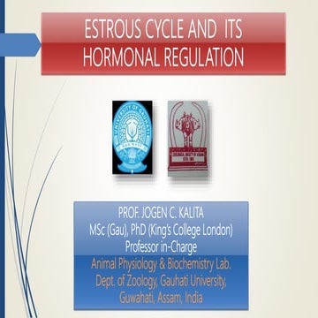 Estrous Cycle and Its Hormonal Regulation