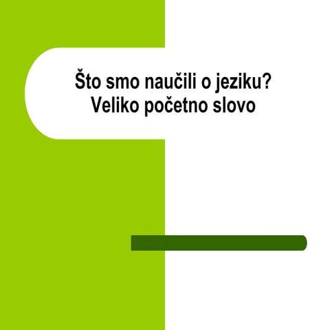 Ppt jezik2velikoslovo | PPT