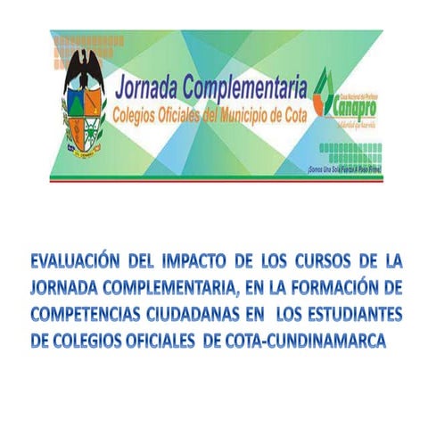 Jornada complementaria Cota 2015