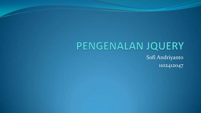 Ppt jquery | PPT