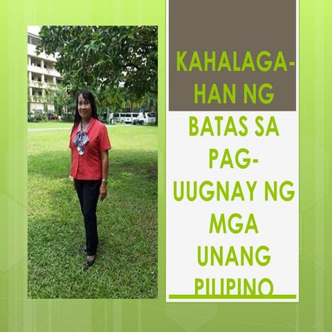 Ppt kahalagahan ng batas