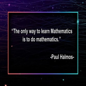 Mathematics in second quarter  grade nine