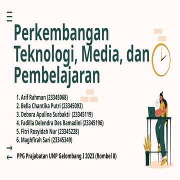 PPT perkembangan teknologi, media dan pembelajaran
